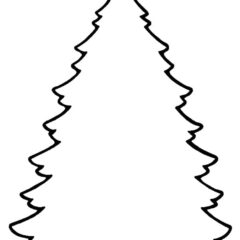 Christmas tree silhouette