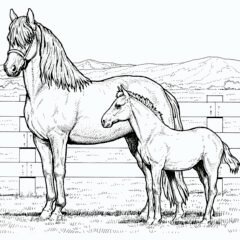 Horse and Foal