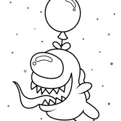 The impostor flies in a hot air balloon