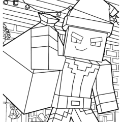 Bad Christmas Santa from Minecraft