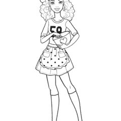 Barbie – a cook in a cafe
