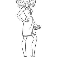 Barbie – a fashionista girl with curls