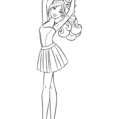 Barbie Ballerina in a Swimsuit with a Voluminous Skirt