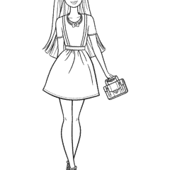 Barbie is an elegant fashionista