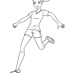 Barbie soccer player