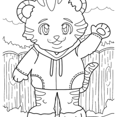 Cartoon tiger