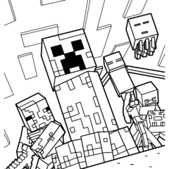 Creeper and Enderman from Minecraft