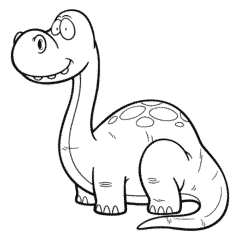 Cute baby Apatosaurus