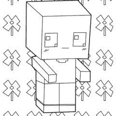 Cute Kawaii Steve in Minecraft