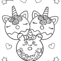Cute Unicorn Donuts