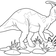 Dinosaur Parasaurolophus