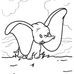 Dumbo the elephant with big ears