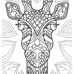 Giraffe Mandala