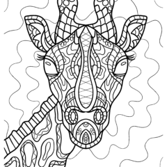 Giraffe Mandala for Adults