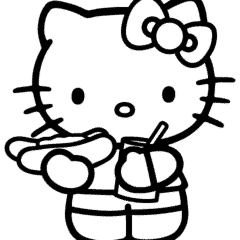 Hello Kitty is hungry
