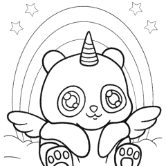Kawaii Panda Unicorn