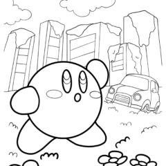 Kirby in Wasteland City