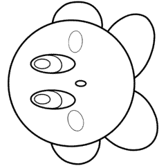 Light Kirby outline