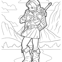Link plays the Ocarina