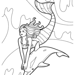 Mermaid and Dolphin