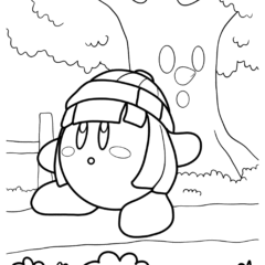 Min Min Kirby and Whispy Woods