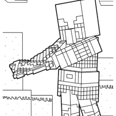 Minecraft robber with bow