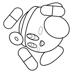 Simple Dr. Kirby Drawing