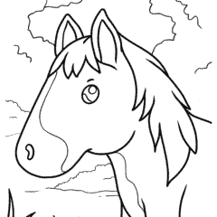 Simple Horse for Preschoolers