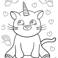 Simple Unicorn Cat