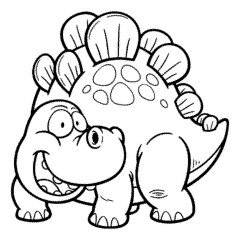 Smiling Stegosaurus