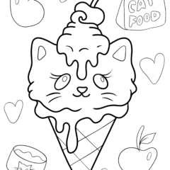 Sneaky Ice Cream Cat