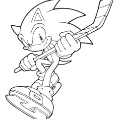 Sonic the Hedgehog in a New Year’s hat