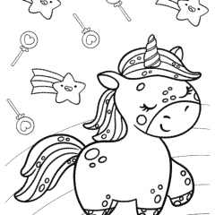 Unicorn with a big heart