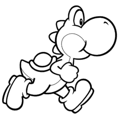 Yoshi is running