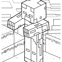 Zombies in Minecraft